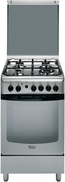 Hotpoint C35SG1(X) F /HA Freistehend Gas hob Edelstahl Küchenherd