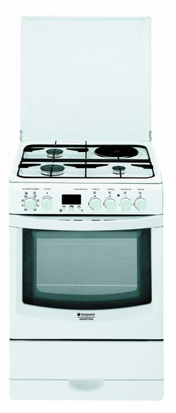 Hotpoint CX61SFA W F /HA S Freestanding Combi hob A White cooker