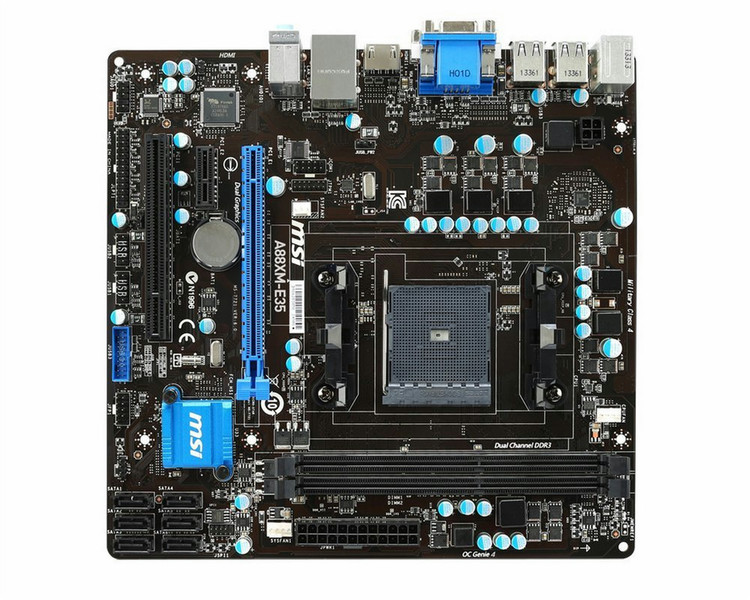 MSI A88XM-E35 AMD A88X Socket FM2+ Микро ATX
