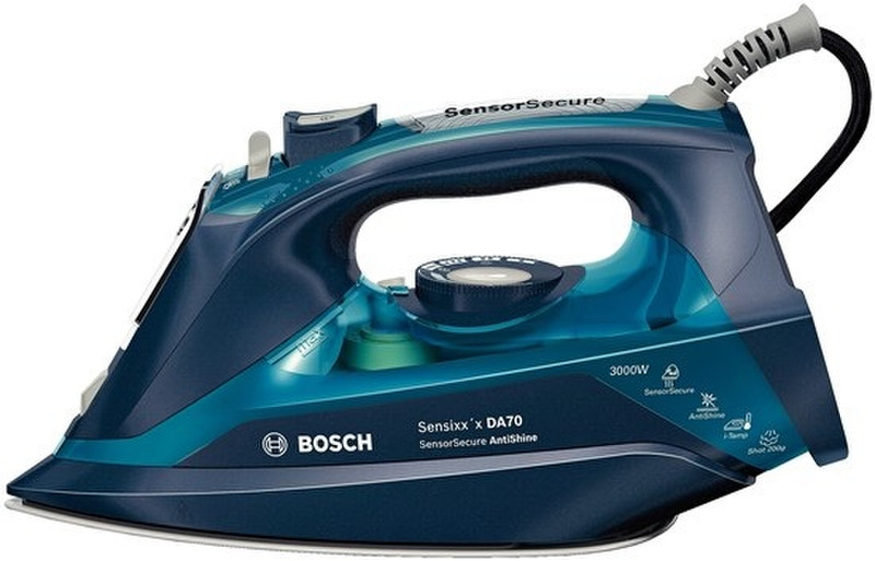 Bosch TDA703021A Steam iron 3200W Blue iron