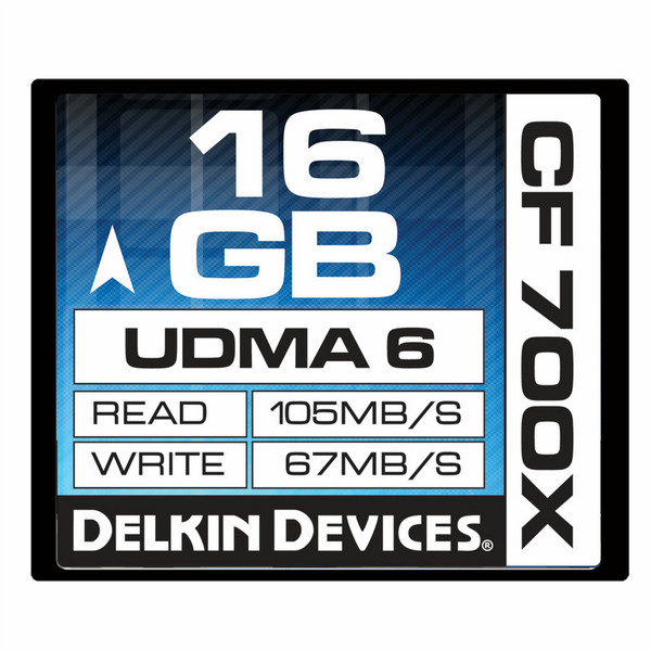 Delkin 16GB CF 700X UDMA 6 16GB CompactFlash memory card