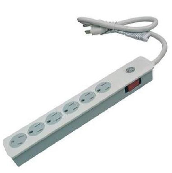 GE 24510 6AC outlet(s) White power extension