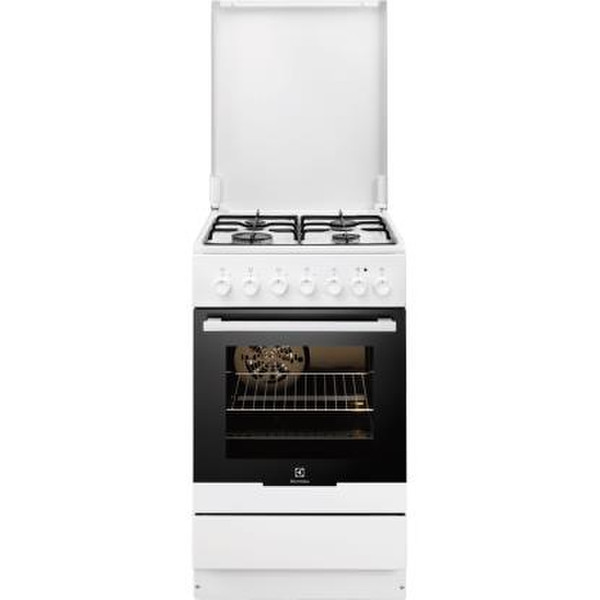 Electrolux EKK51300OW Freestanding Gas hob A Black,White