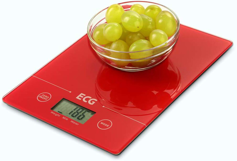 ECG KV 117 SLIM red Electronic kitchen scale Red