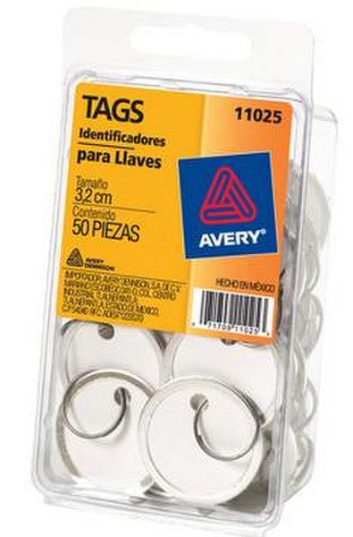 Avery 11025 White 50pc(s) key tag