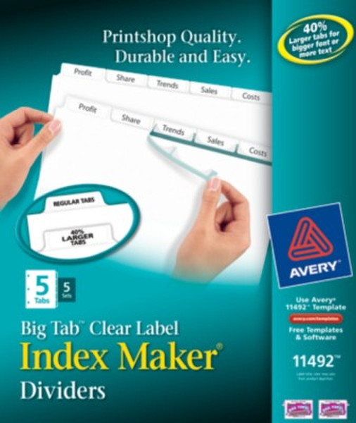 Avery 11492 divider