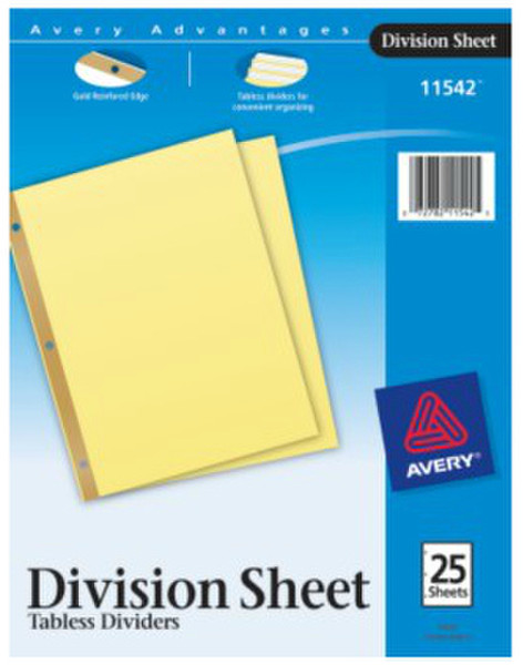 Avery 11542 divider