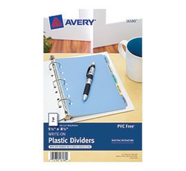 Avery 16180 Multicolour 5pc(s) divider