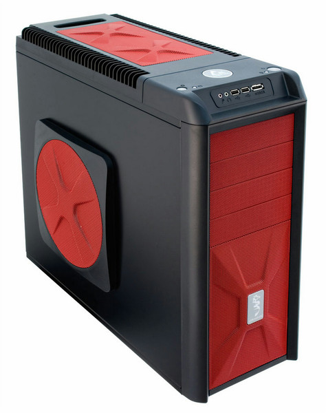 Chieftec CH-07B-R Midi-Tower Black,Red computer case