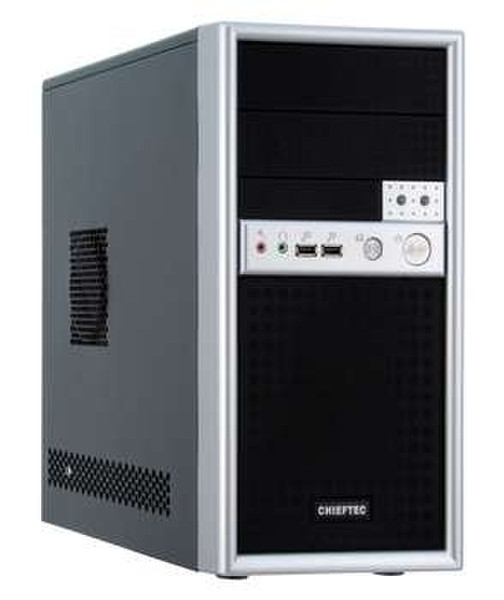 Chieftec CD-01B-SL Mini-Tower 355Вт Черный, Cеребряный системный блок