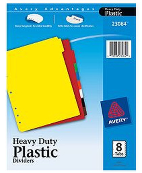 Avery 23084 Plastic Multicolour 8pc(s) divider