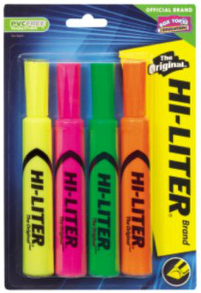 Avery 24063 Green,Orange,Pink,Yellow 4pc(s) marker