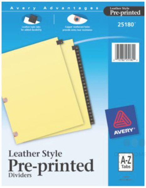 Avery 25180 Leather Black 25pc(s) divider