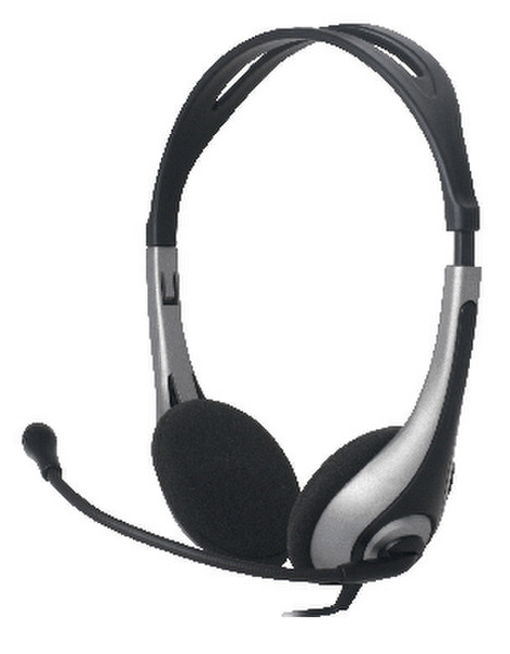 Techsolo TC-H32 Internet headphone Ohraufliegend Schwarz, Silber