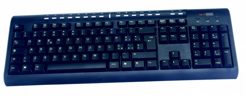 Techsolo TK-48 PS/2 QWERTY Schwarz Tastatur