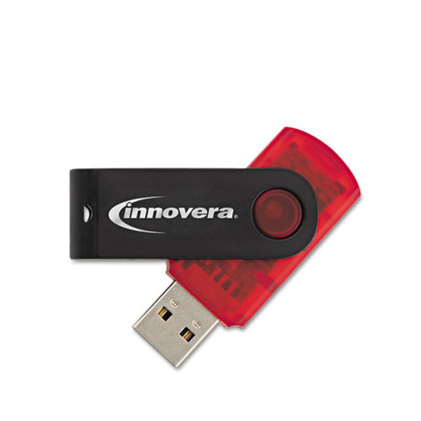 Innovera IVR37600 4ГБ USB 2.0 Черный, Красный USB флеш накопитель