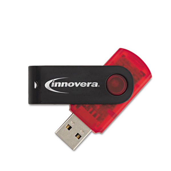 Innovera IVR37601 2ГБ USB 2.0 Черный, Красный USB флеш накопитель