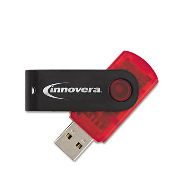 Innovera IVR37608 8ГБ USB 2.0 Черный, Красный USB флеш накопитель