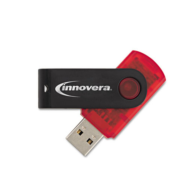 Innovera 37616 16ГБ USB 2.0 Черный, Красный USB флеш накопитель
