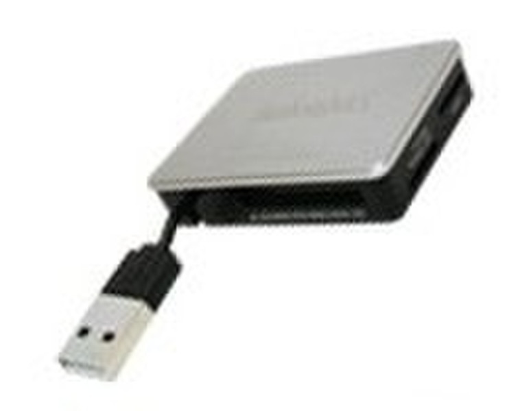 takeMS Cardreader Portable, silver USB 2.0 Cеребряный устройство для чтения карт флэш-памяти