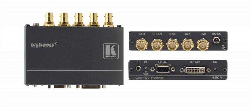 Kramer Electronics 650R AV receiver Black AV extender