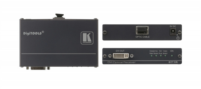 Kramer Electronics 671R AV receiver Black AV extender