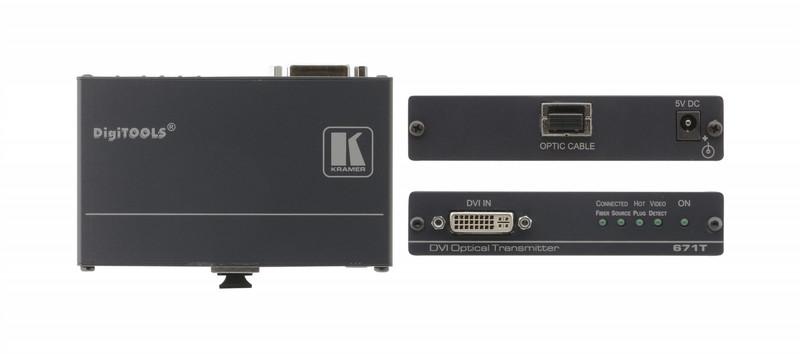 Kramer Electronics 671T AV transmitter Schwarz Audio-/Video-Leistungsverstärker