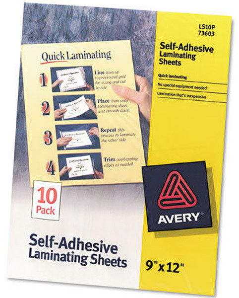 Avery Self-Adhesive Laminating Sheets