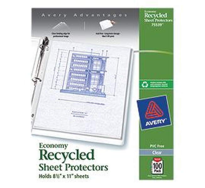 Avery 75539 Letter Polypropylene (PP) 100pc(s) sheet protector