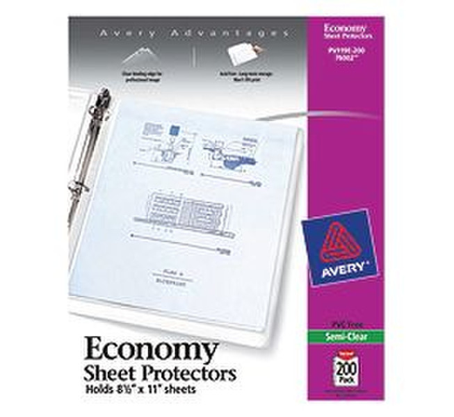 Avery 76002 Letter Polypropylene (PP) 200pc(s) sheet protector