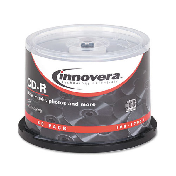 Innovera 77950 CD-R 700МБ 50шт чистые CD