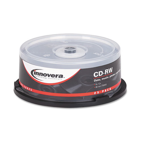 Innovera 78825 CD-RW 700МБ 25шт чистые CD