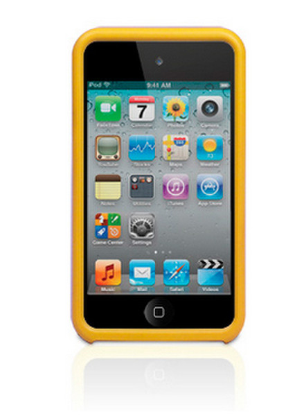 Macally CASESTANDYT4 Skin case Yellow MP3/MP4 player case