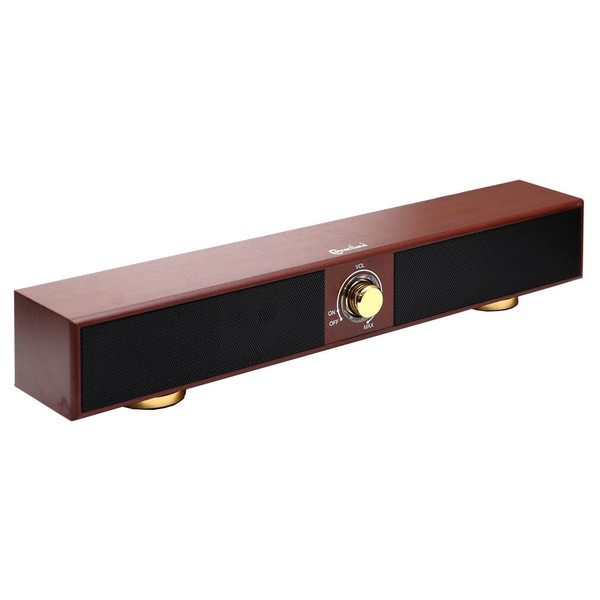SYBA CL-SPK20150 Verkabelt 2.0 5W Braun Soundbar-Lautsprecher