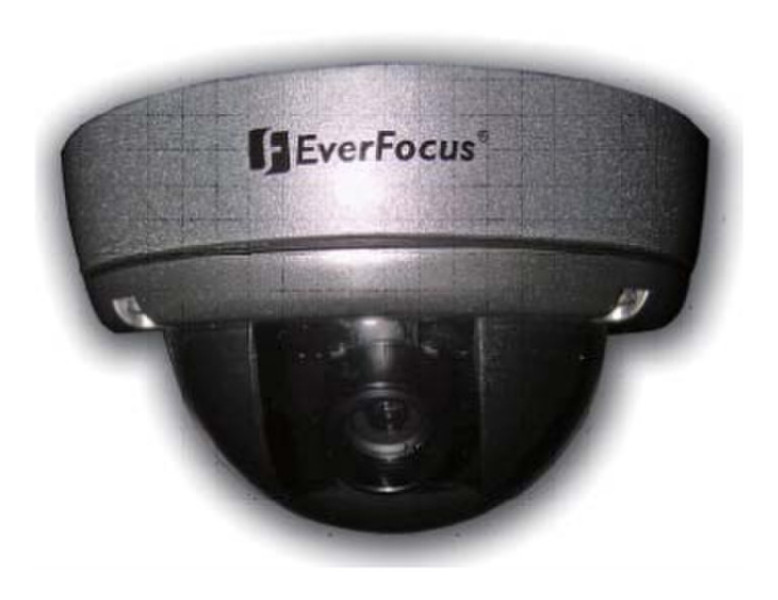 EverFocus ED360 CCTV security camera Вне помещения Dome Черный, Серый камера видеонаблюдения