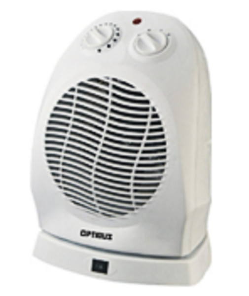 Optimus H-1382 Indoor 1500W White Fan electric space heater