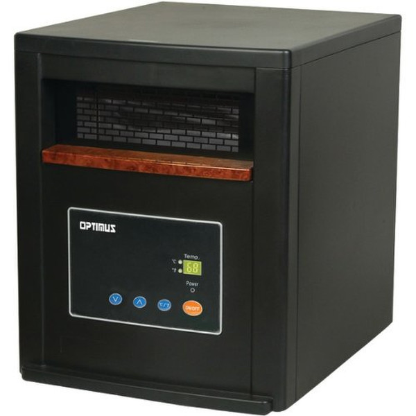 Optimus H-8011 Для помещений 1500Вт Черный Quartz electric space heater электрический обогреватель