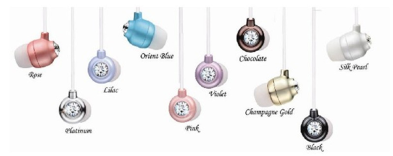 Maxell CRYSTAL BUDS pink Binaural Wired Pink mobile headset