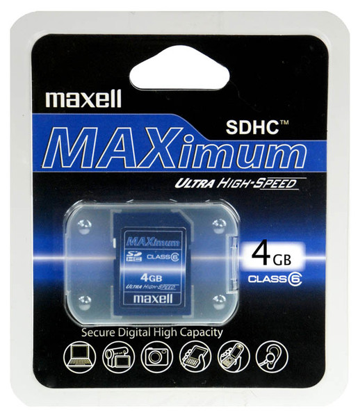 Maxell 4GB MAXimum microSDHC 4GB MicroSDHC memory card