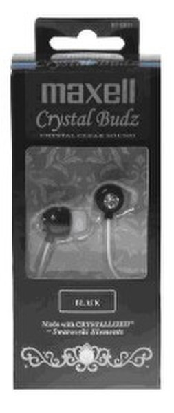 Maxell CRYSTAL BUDS black Binaural Verkabelt Schwarz Mobiles Headset