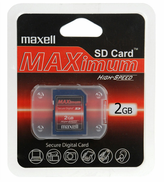 Maxell MAXimum SecureDigital Card 2ГБ SD карта памяти