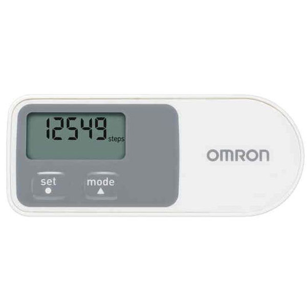 Omron HJ320 Elektronisch Grau, Weiß Schrittzähler