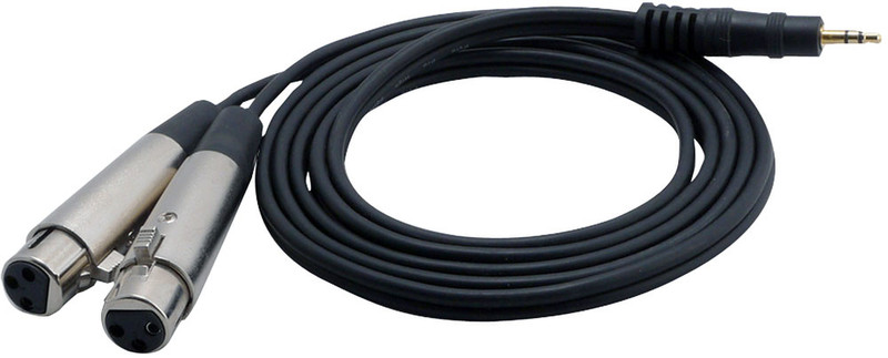 Pyle PCBL38FT6 1.8м 3.5mm 2 x XLR (3-pin) Черный аудио кабель