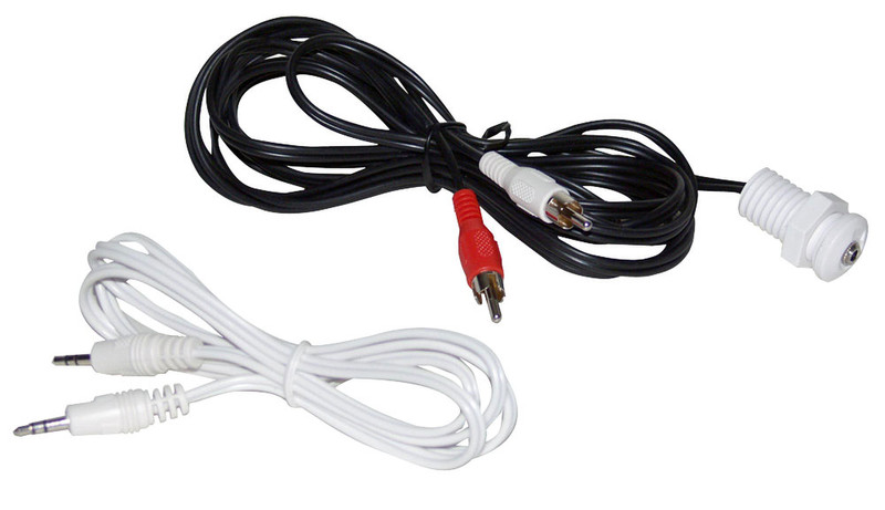 Pyle PLMRJPT 3.6м 3.5mm RCA Черный, Белый аудио кабель