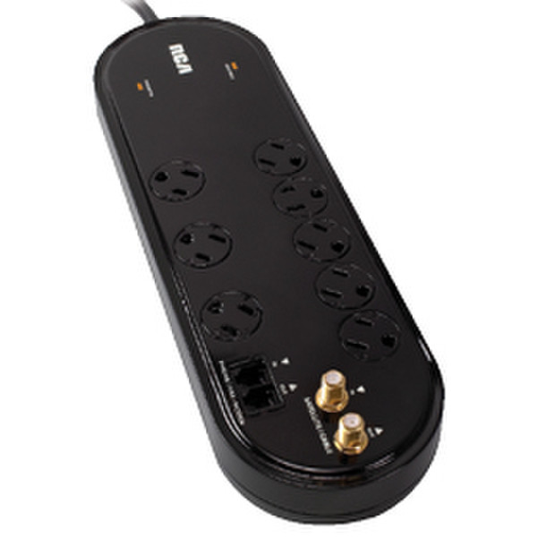 RCA PS28210BR 8AC outlet(s) 1.2m Black surge protector