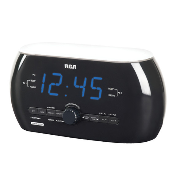 RCA RC220 Часы Черный радиоприемник