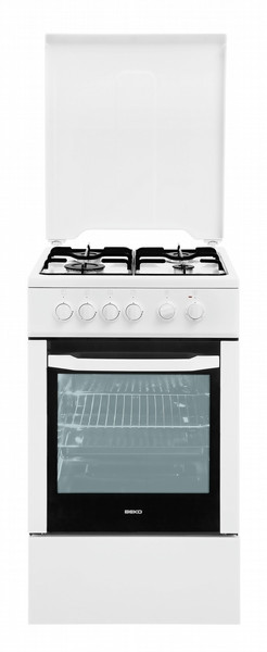 Beko CSS 52020 DW Freestanding Gas hob A White cooker