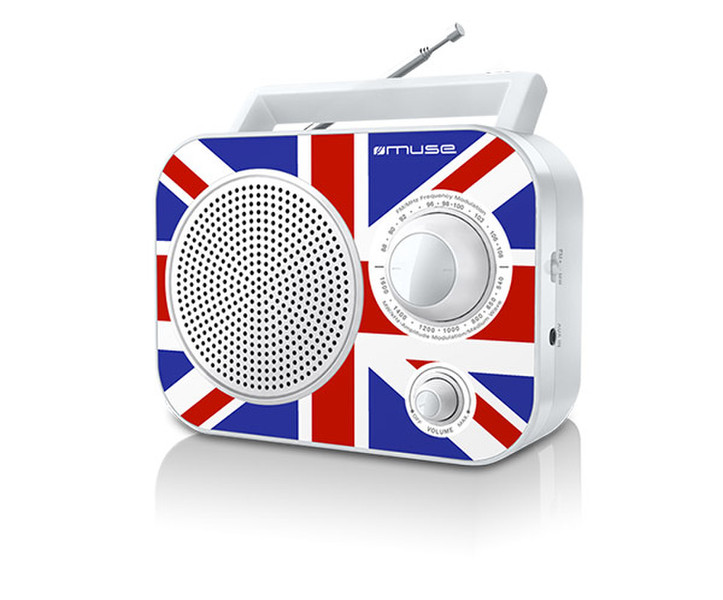 Muse M-060 UK Портативный Аналоговый Черный, Синий, Красный радиоприемник