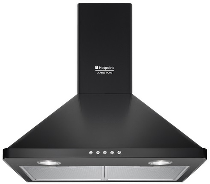 Hotpoint HNP 6.6 AM (K)/HA Wall-mounted 550m³/h Black cooker hood