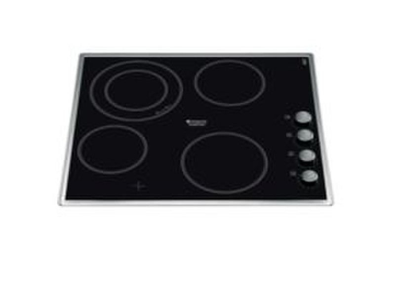 Hotpoint KRM 641 D X Eingebaut Ceramic hob Schwarz Kochfeld